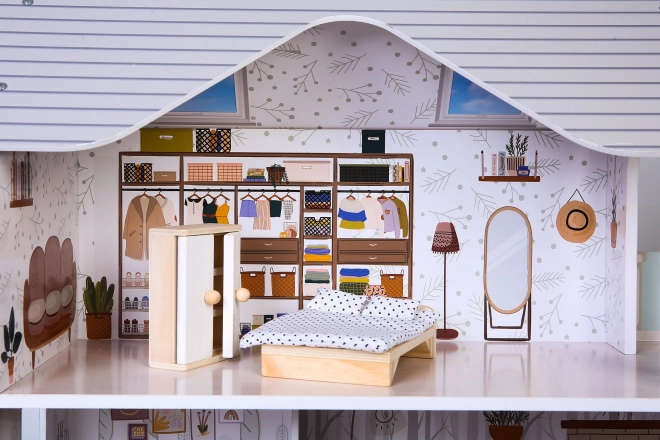 Hiša za lutke s pohištvom Residence Emma ECOTOYS