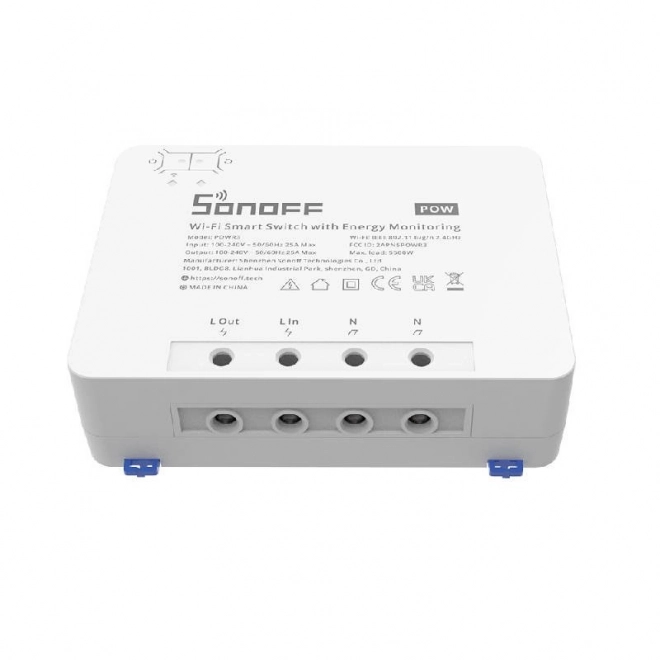 Pametno Wi-Fi stikalo s spremljanjem porabe energije Sonoff POWR3 (25A/5500W)