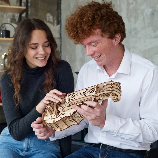 Ugears 3D Lesena mehanska uganka Hurdy-Gurdy