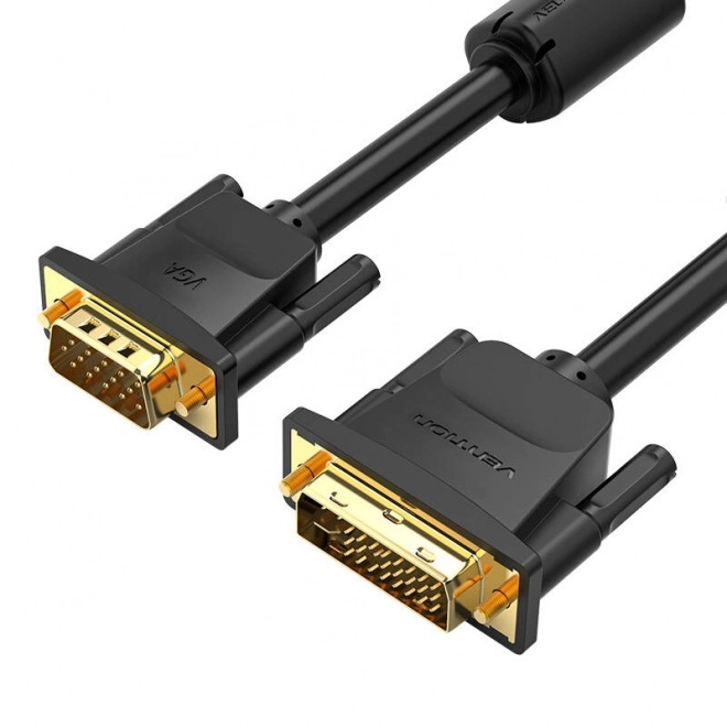 Kabel DVI (24+5) na VGA Vention EACBI 3m, 1080P 60Hz (črna)