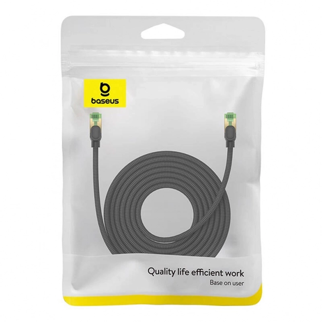 Pleten ethernetni kabel cat.8 Baseus Ethernet RJ45, 40 Gb/s, 8 m (črn)