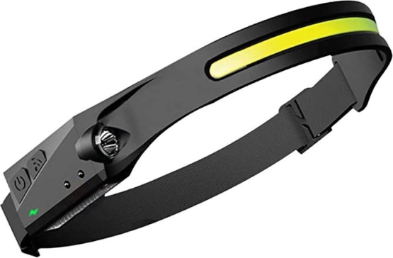 naglavna svetilka superfire hl65 s senzorjem gibanja, 120 lm, usb‑c