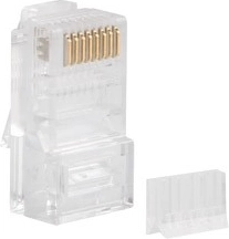 Neoklopljeni RJ45 konektorji kat. 6 UTP z vodilom, 100 kos