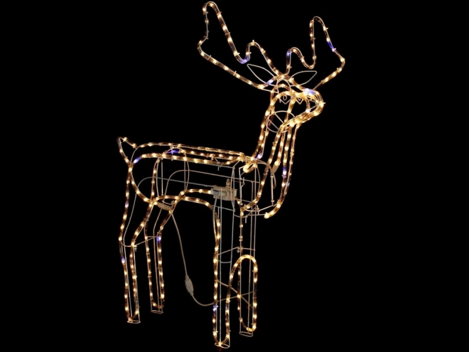 Svetleči jelen z 216 LED diodami in gibljivo glavo