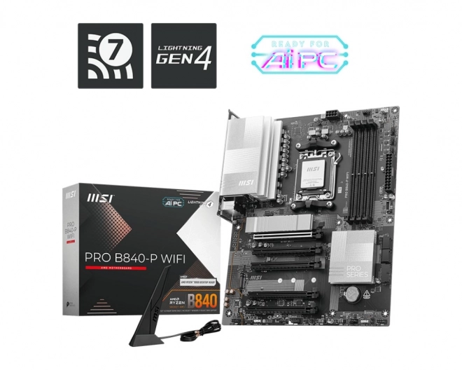 MSI osnovna plošča Pro B840-P WiFi AM5