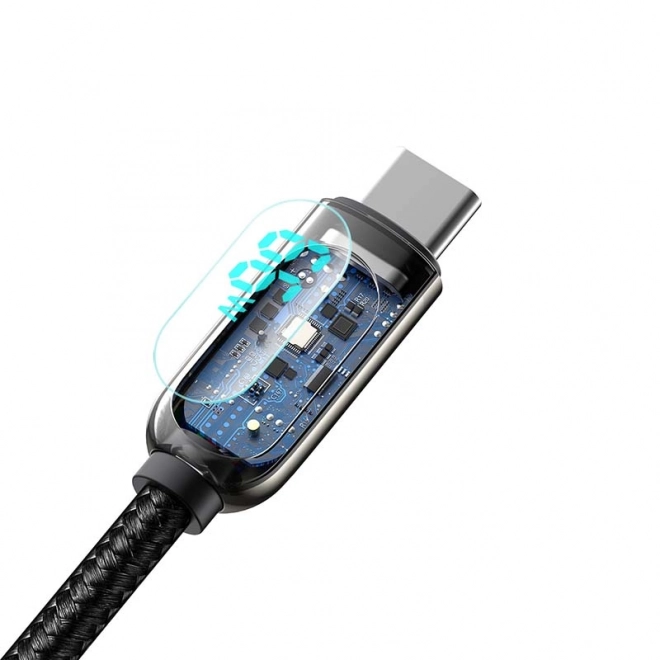 Baseus Kabel zaslona USB na Type-C, 66W, 2 m (črna)