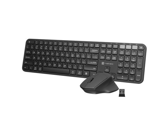 Brezžični set tipkovnice in miške Natec Octopus 2 Bluetooth + 2.4GHz