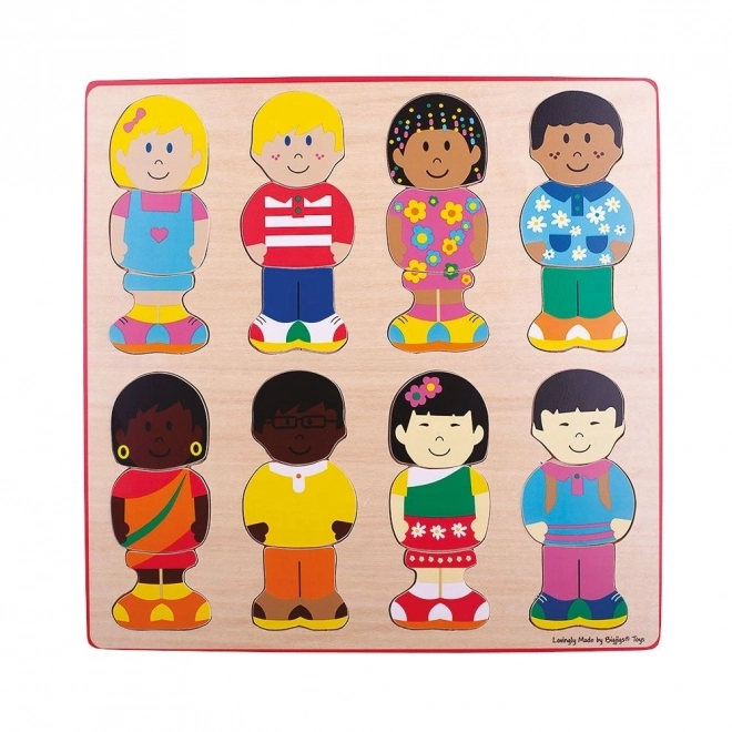 Vstavljanke prijatelji Bigjigs Toys