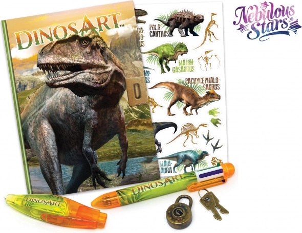 DinosArt beležka z zaklepom
