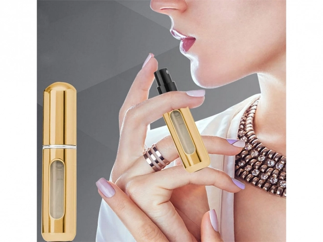 Potovalni razpršilec s pršilnikom za parfum 5ml razdeljevalec parfuma – zlata