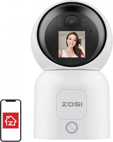 notranja Wi‑Fi IP kamera 4MP ZOSI C519M (2,4/5 GHz, nočni vid, dvosmerni zvok)