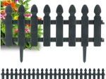 Sivi vrtni robni panel 49 × 21 cm, set 4 kos