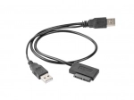 USB adapter z napajanjem na kablu -> SATA Slim SSD (13 pinov)