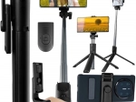 Selfi palica in namizno stojalo 2v1 z Bluetooth in daljinskim upravljanjem