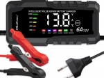 Mikroprocesorski polnilec 12 V 6 A s funkcijo obnove za akumulatorje AGM, GEL in LiFePO4 z LCD