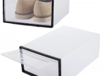 Modularni organizator za čevlje s prozorno loputo