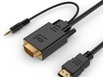 HDMI to VGA converter with 3.5 mm audio, 3 m, black