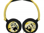 Children's foldable wired headphones MINIONS with volume limit