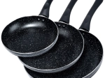 Black Line Granite Frying Pan Set 3 pcs 20 / 24 / 28 cm