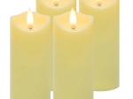 LED sveče za lampijone 12,5 × 5 cm, set 4 kosov RUHHY