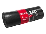 Močne vreče za odpadke 240 l, črne, 120 × 145 cm (10 kos)