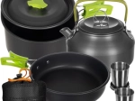 Kamping set posode TRIZAND, 18-delni