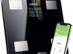 Analytical personal scale RUHHY with LCD, BIA analysis and Bluetooth, black