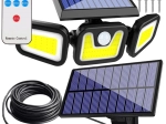 Solarni LED reflektor 171 LED s senzorjem gibanja in ločenim panelom