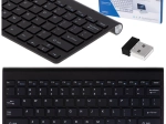Brezžična tipkovnica za pametni TV, PC in prenosnik – črna