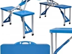 Zložljiv kamping set z mizo in 4 sedeži TRIZAND
