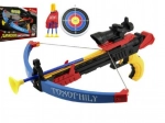 Kids’ crossbow with suction-cup arrows and target 48 cm