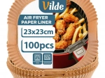 Paper square air fryer liners 23 × 23 cm, 100 pcs VILDE