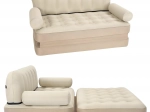 Inflatable double sofa bed 5-in-1 – sofa, lounger and bed for home, garden and water