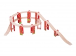 Bigjigs Rail večnivojna lesena železniška gradbena igrača