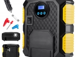Prenosni avtomobilski kompresor 12 V z LCD-zaslonom in LED-svetilko, 150 PSI