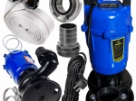 Muljna črpalka za čisto in onesnaženo vodo 750 W z drobilnikom in cevjo