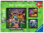 Sestavljanka Ravensburger Minecraft Biomi 3x49 kos