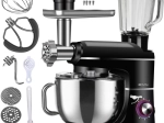 Planetarni kuhinjski robot 3v1 RUHHY z mešalnikom in mlinom za meso, 6,2 l, 1500 W
