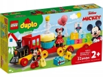 LEGO DUPLO Disney rojstnodnevni vlak z MICKEY MOUSE in MINNIE
