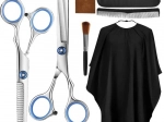 Frizerski komplet, 7 delov, s škarjami in etuijem