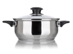 Nerjavno jeklen lonec s steklenim pokrovom 18 cm, 1,7 l SUPER VALUE