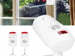 brezžični alarm s PIR detektorjem gibanja in 2 daljinskima upravljalnikoma 105 dB