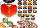 Glass Spice Jars 100 ml – Set of 24 with 90 Labels