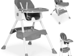 Otroški stolček za hranjenje s pladnjem in košarico, 5-točkovni pas, ECOTOYS