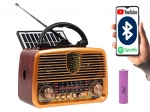 Portable Analog Radio RA10 AM/FM with Solar Charging and Bluetooth