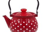 Enamelled Kettle with Polka Dots 2.5 l TORO