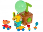 Balloon-Powered Launch Station with Cars – Aerodynamic Bear, Educational 23-Piece Set