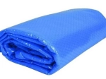Blue solar cover for oval pools 3.66 × 5.48 m