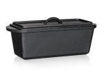 EXCELLENT Cast Iron Bread Pan with Lid 3 l, Black