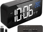 Digitalna LED budilka IZOXIS z glasovnim vklopom in funkcijo dremeža